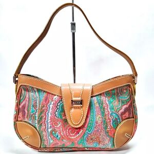 Auth Etro Milano Shoulder Bag